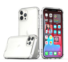 iPhone 15 Plus Colored Shockproof Transparent Hard PC TPU Hybrid Case Cover