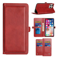 iPhone 15 Plus Wallet Premium PU Vegan Leather ID Multiple Card Holder Money with Strap