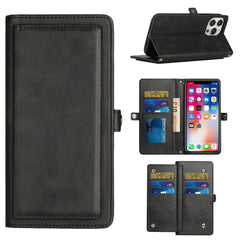 iPhone 15 Plus Wallet Premium PU Vegan Leather ID Multiple Card Holder Money with Strap