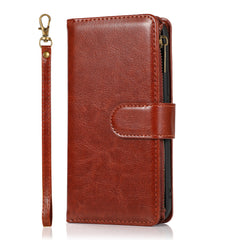 iPhone 15 Plus Luxury Wallet Card ID Zipper Money Holder Case Cover