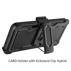 iPhone 15 Plus CARD Holster with Kickstand Clip Hybrid Case Cover