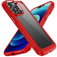 iPhone 15 Plus Ultimate CaseX Transparent Hybrid Case with Metal Buttons And Camera Edges