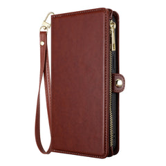 iPhone 15 Plus Purse Style Wallet Card ID Money Holder with Zip containing Long & Short Lanyard