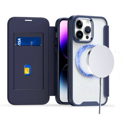 iPhone 15 Pro Flap [Magnetic Circle] Transparent Hybrid