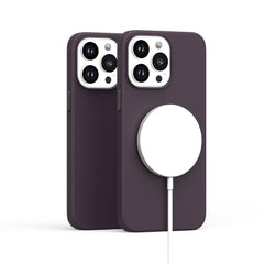 iPhone 15 Pro PU Leather with inner [Magnetic Circle] Colored Metal Buttons