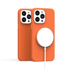 iPhone 15 Pro PU Leather with inner [Magnetic Circle] Colored Metal Buttons