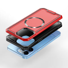 iPhone 15 Pro Rank [Magnetic Circle] Tough Strong Modern Fused Hybrid