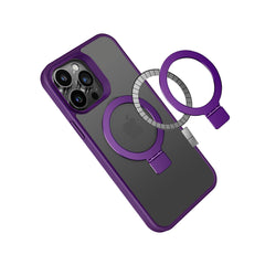 iPhone 15 Pro Skin Touch Feel HQ [Magnetic Circle] Kickstand Hybrid