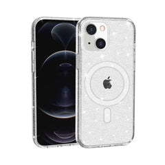 iPhone 15 Pro Glitter Ultra [Magnetic Circle] Thick 3mm Transparent Hybrid