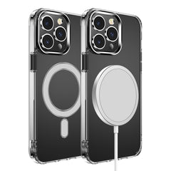 iPhone 15 Pro Thick Transparent [Magnetic Circle] Shockproof Hybrid