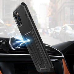 iPhone 15 Pro Alien Design Shockproof Kickstand Magnetic Hybrid Case Cover