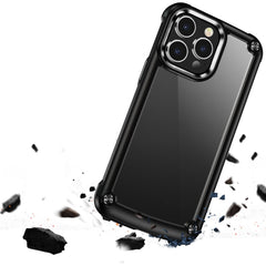 iPhone 15 Pro Ultimate CaseX Transparent Hybrid Case with Metal Buttons And Camera Edges