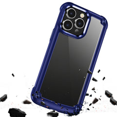 iPhone 15 Pro Ultimate CaseX Transparent Hybrid Case with Metal Buttons And Camera Edges