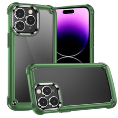 iPhone 15 Ultimate CaseX Transparent Hybrid Case with Metal Buttons And Camera Edges