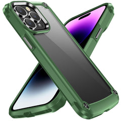 iPhone 15 Ultimate CaseX Transparent Hybrid Case with Metal Buttons And Camera Edges