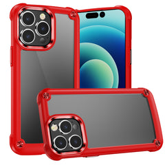 iPhone 15 Pro Ultimate CaseX Transparent Hybrid Case with Metal Buttons And Camera Edges