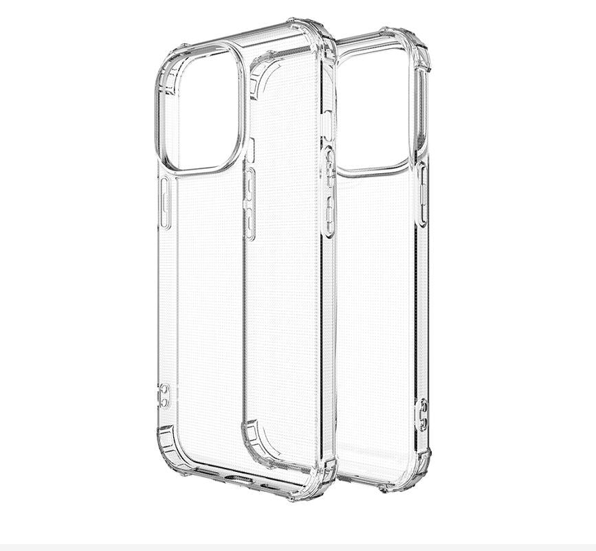 iPhone 15 Pro Shockproof Transparent Thick TPU Case Cover