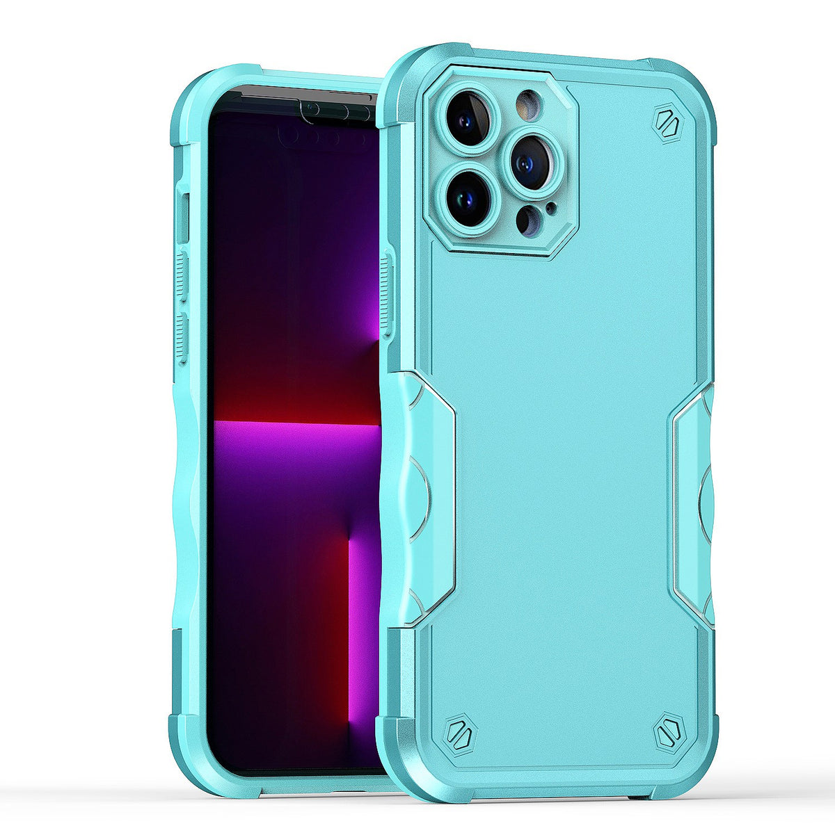 iP15 Pro Max Exquisite Tough Shockproof Hybrid Case Cover