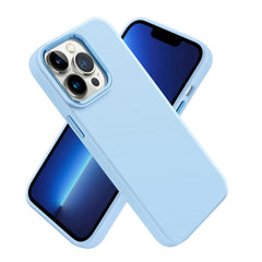 iPhone 15 Pro Premium LIQUID Silicone with Metal Buttons and Camera Edges Case Cover