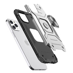 iPhone 15 Robust Magnetic Kickstand Hybrid Case Cover