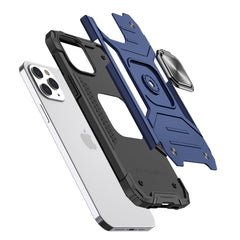 iPhone 15 Pro Robust Magnetic Kickstand Hybrid Case Cover