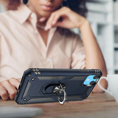 iPhone 15 Pro Ring Magnetic Kickstand Hybrid Case Cover