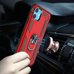 iPhone 15 Pro Ring Magnetic Kickstand Hybrid Case Cover