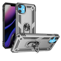 iP15 Pro Max Ring Magnetic Kickstand Hybrid Case Cover