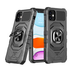 iPhone 15 Pro Robotic Hybrid with Magnetic Ring Stand Case Cover