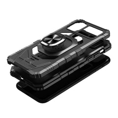 iPhone 15 Pro Robotic Hybrid with Magnetic Ring Stand Case Cover