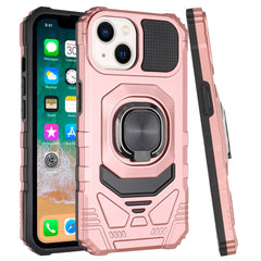 iPhone 15 Robotic Hybrid with Magnetic Ring Stand Case Cover