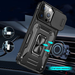 iPhone 15 Pro Utter Tough Metal Ring Movable Camera Window Hybrid Case Cover