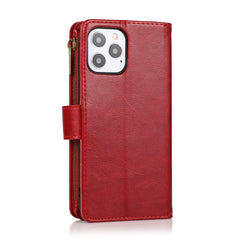 iPhone 15 Pro Luxury Wallet Card ID Zipper Money Holder Case Cover