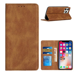 iPhone 15 Pro Wallet Premium PU Vegan Leather ID Card Money Holder with Magnetic Closure