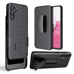 iPhone 15 Pro Weave Premium 3in1 Combo Holster Kickstand Case Cover