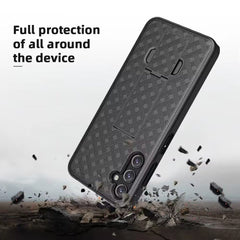 iPhone 15 Pro Weave Premium 3in1 Combo Holster Kickstand Case Cover