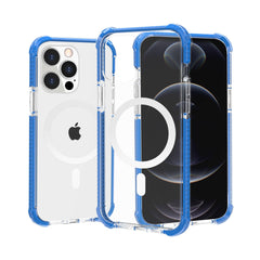 iPhone 15 Acrylic [Magnetic Circle] Tough 2.5mm Transparent ShockProof Hybrid