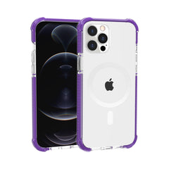 iPhone 15 Pro Acrylic [Magnetic Circle] Tough 2.5mm Transparent ShockProof Hybrid