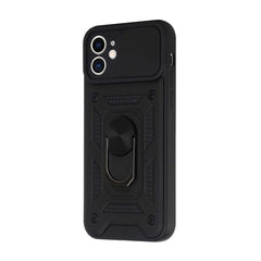 iPhone 15 ELITE Camera Push Magnetic Ring Stand Hybrid Case Cover