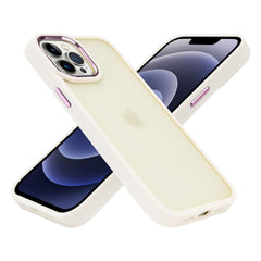 iPhone 15 Polished Oil Thick Acrylic Metal Button Hybrid Case Cover