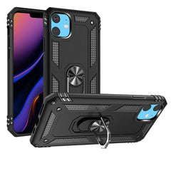 iP15 Pro Max Ring Magnetic Kickstand Hybrid Case Cover