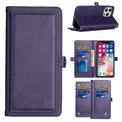 iP15 Pro Max Wallet Premium PU Vegan Leather ID Multiple Card Holder Money with Strap