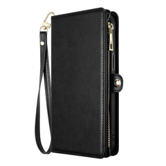 iPhone 15 Pro Purse Style Wallet Card ID Money Holder with Zip containing Long & Short Lanyard